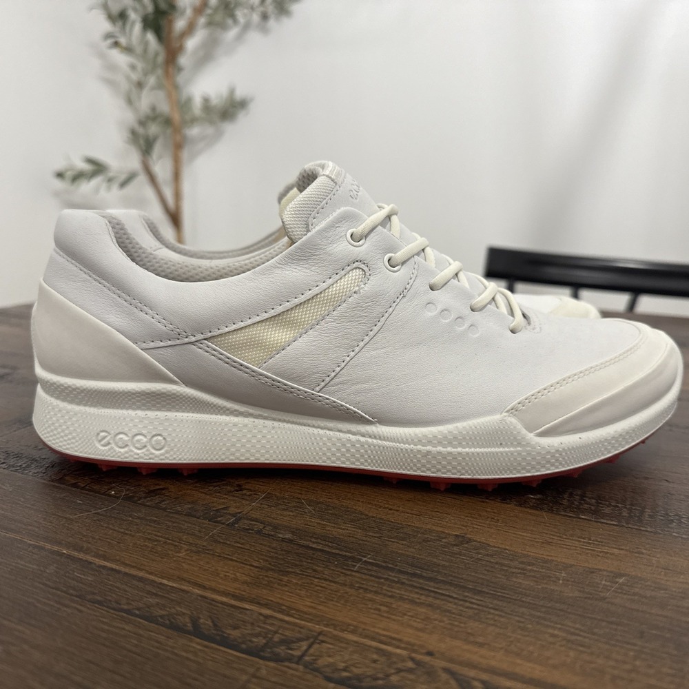 ECCO Women's Sz 11-11.5 BIOM Leather Hybrid Golf Shoes Size EU 42 Hydromax White